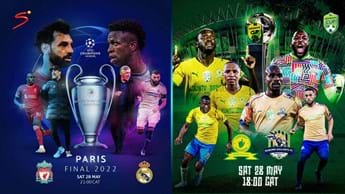 Watch the UEFA Champions League and Nedbank Cup Final