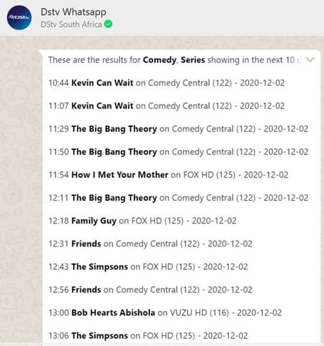 Dstv Whatsapp 4