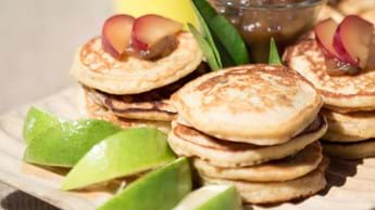 Dried Plum Pancakes With Apple Filling