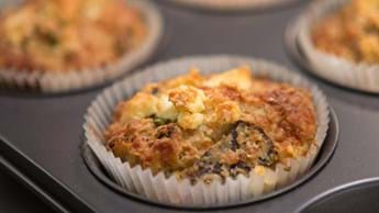 Biltong, Droëwors, Chive and Cheese Muffins
